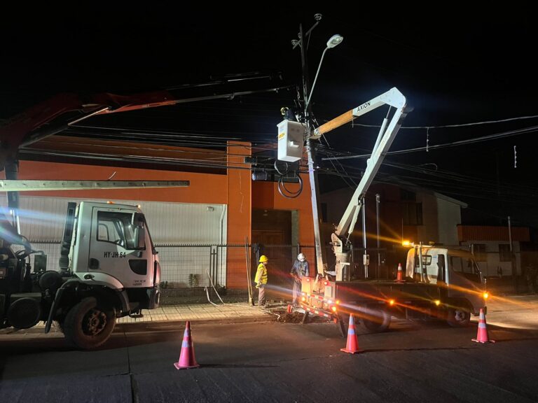 Saesa reporta 47 postes chocados en el primer semestre de 2025 en las provincias de Osorno y del Ranco