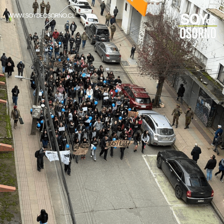 Estudiantes del Liceo Carmela Carvajal protestan tras brutal agresión escolar