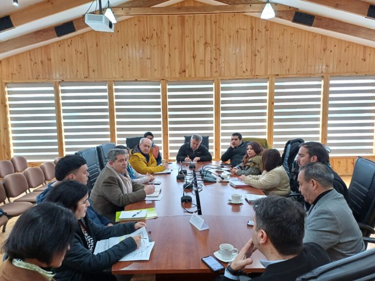 Alcalde Fernando Oyarzún y el concejo municipal de Chonchi se reunen con el director regional del SII.