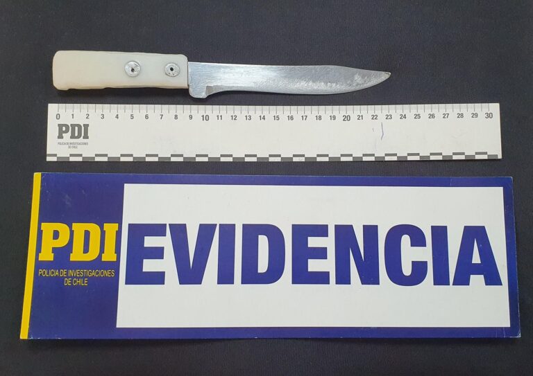PDI detiene a menor de 14 años por portar cuchillo en Valdivia