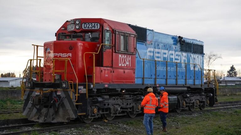 Frutillar inaugura plan piloto del tren de carga de industria del Salmón a Coronel