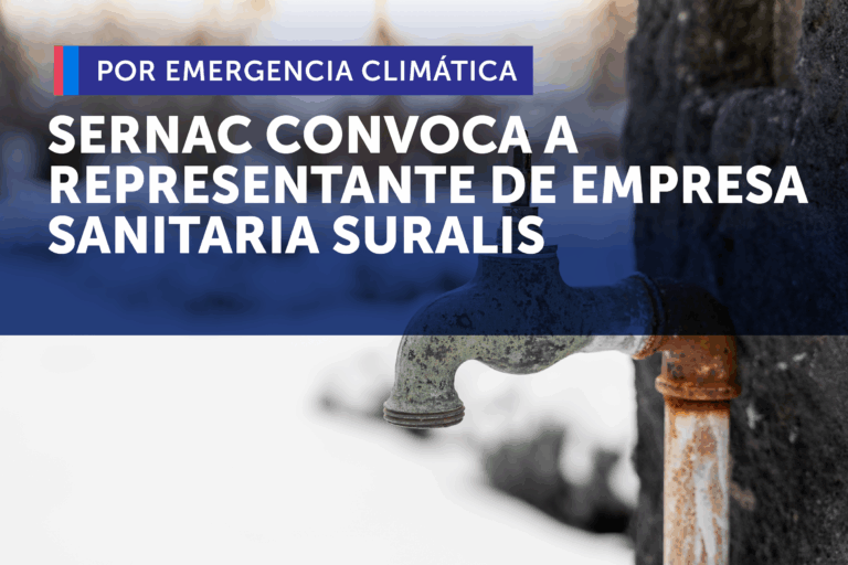 Sernac convocó a representante de empresa sanitaria Suralis de Los Lagos tras emergencia climática