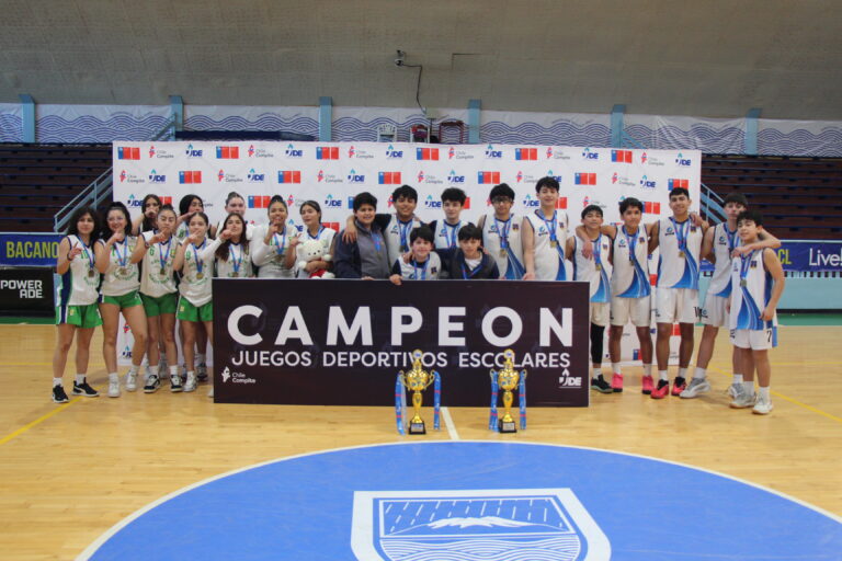 Puerto Varas y Puerto Montt representarán a la región en básquetbol en la Final Nacional de los Juegos Deportivo Escolares