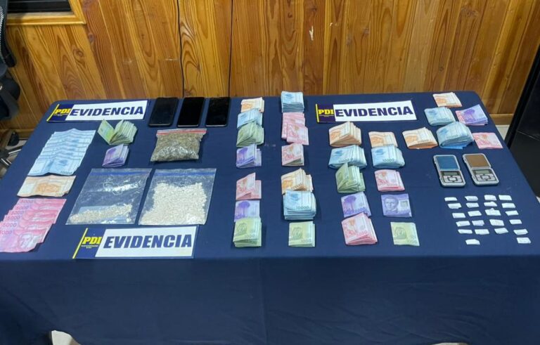 PDI desarticuló cinco puntos de venta de droga en La Unión