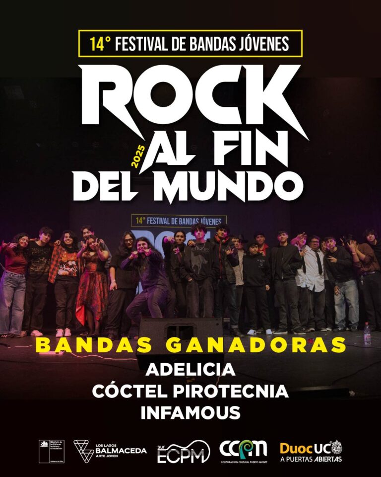 Jóvenes calbucanos son los ganadores del 14° Festival Rock al Fin del Mundo