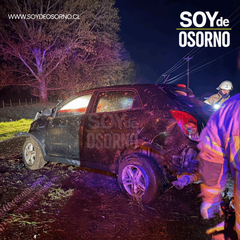 Conductor pierde el control y abandona vehículo tras accidente en la ruta U-55