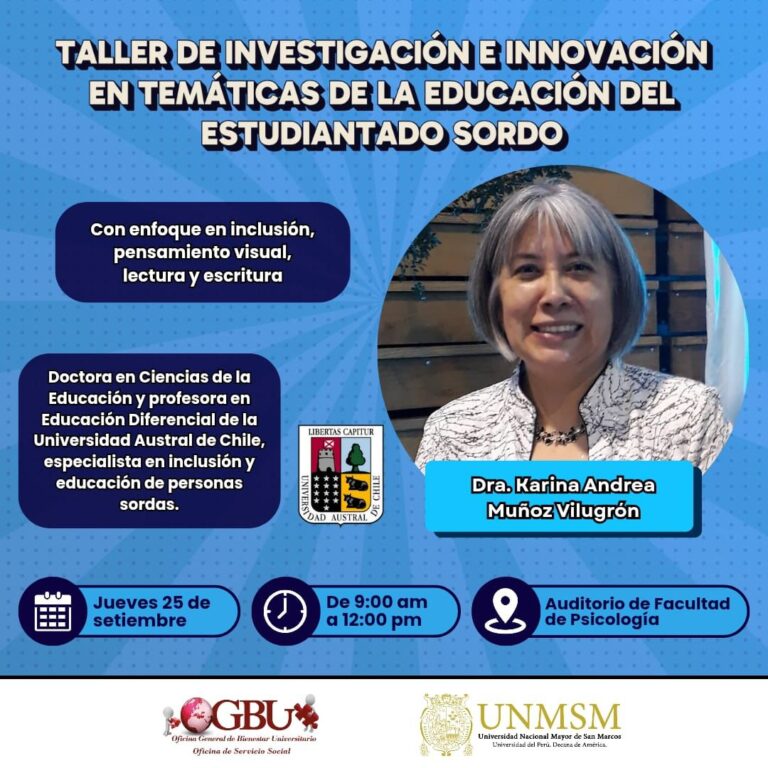 Académica de la UACh Sede Puerto Montt desarrolla pasantía en Perú y fortalece vínculos para la inclusión de personas sordas