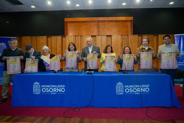 Con diversas actividades se celebrará durante octubre el «mes del adulto mayor 2025» en Osorno