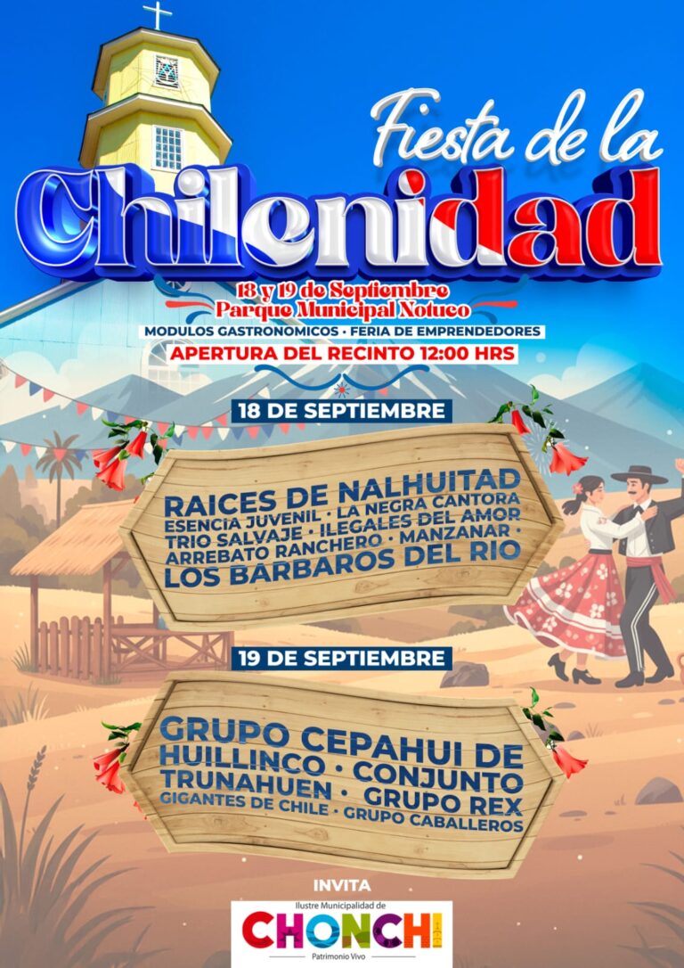 Municipio de Chonchi invita a celebrar las «Fiestas Patrias 2025»