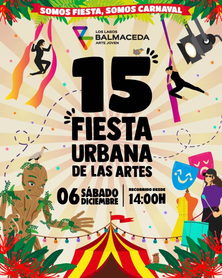 Balmaceda Arte Joven Los Lagos lanza el afiche oficial de la 15° Fiesta Urbana de las Artes