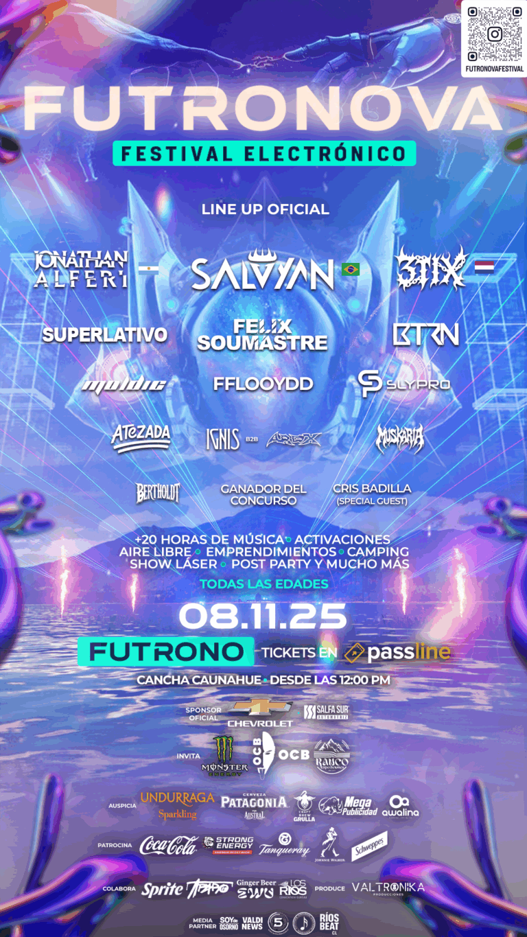 Futronova 2025: Llega el gran primer festival de música electrónica en el sur de Chile