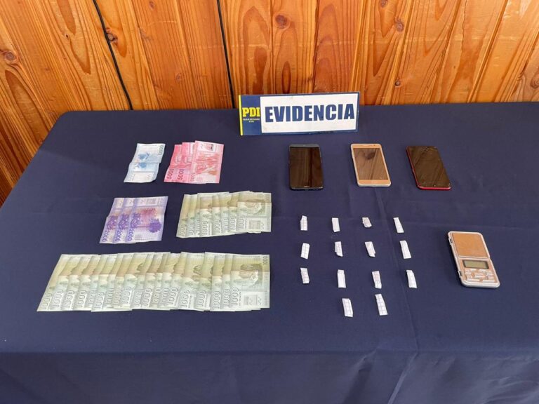 PDI detiene a hombre por microtráfico de drogas en Futrono