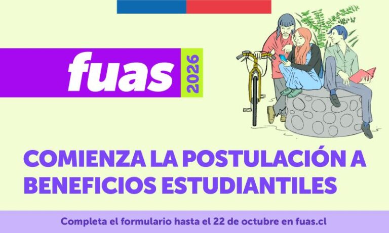 FUAS: Comenzó la postulación a gratuidad y beneficios estudiantiles para la educación superior 2026
