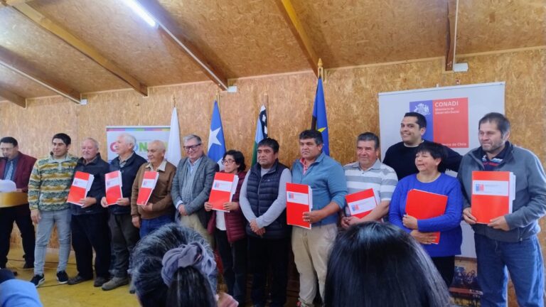29 familias de la comunidad indígena de Quilipulli ya tienen la certeza jurídica de sus terrenos.