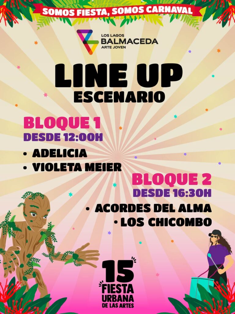 Artistas locales protagonizan el line up de la 15° Fiesta Urbana de las Artes