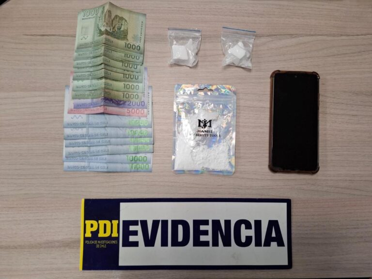 PDI detuvo a extranjero mientras efectuaba delivery con drogas.