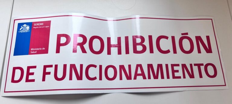 Autoridad sanitaria decreta cierre temporal de local en Osorno por incumplimientos estructurales e higiénicos