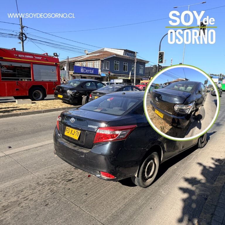 Choque por alcance entre dos colectivos deja dos lesionados en Rahue Bajo