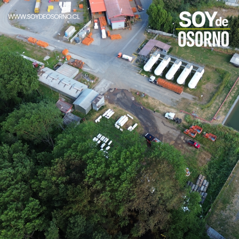 Incendio forestal cerca de empresa de gas generó alarma en Osorno