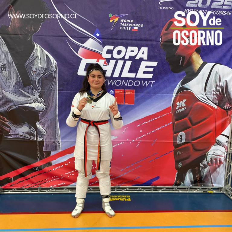 Martina Villegas se coronó Campeona Nacional de Taekwondo en la Copa Chile 2025