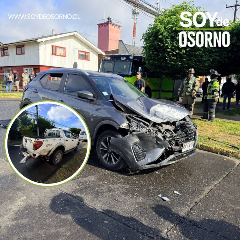 Colisión vehicular en Rahue Bajo movilizó a Bomberos durante la mañana de este miércoles