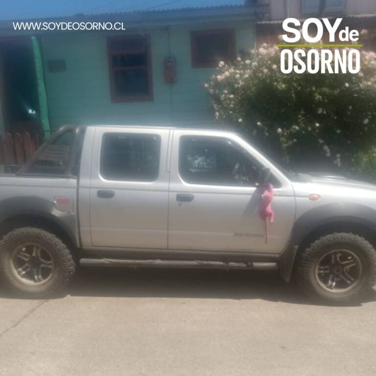 Robo de camioneta en Rahue Alto: llaman a entregar información que ayude a su recuperación