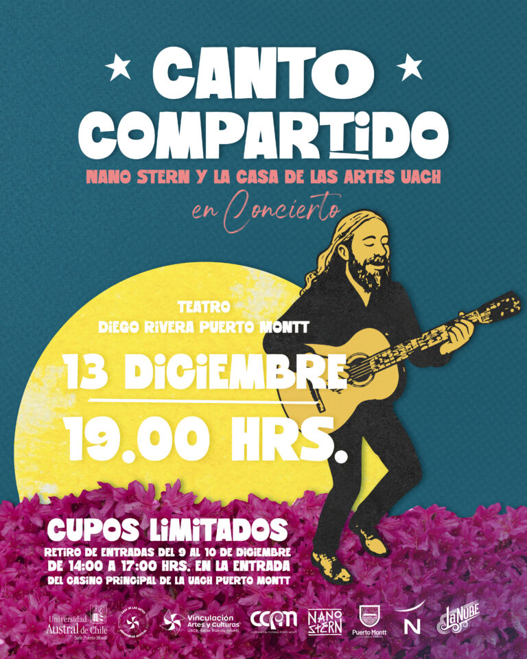 “Canto Compartido – Nano Stern y la Casa de las Artes UACh en Concierto” se presentará en el Teatro Diego Rivera