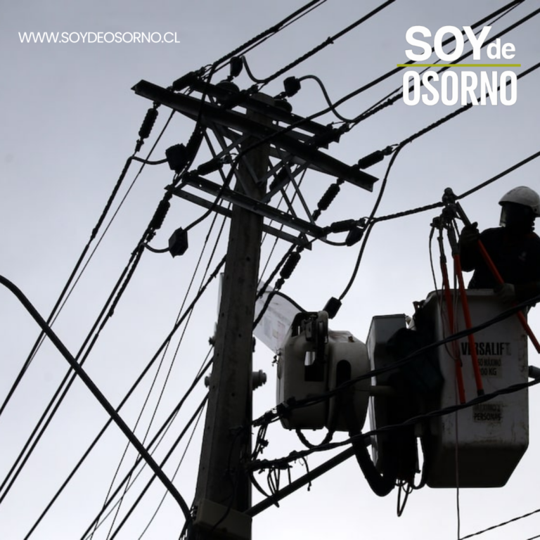 Saesa informa avance del 80% en normalización de corte de energía en Osorno