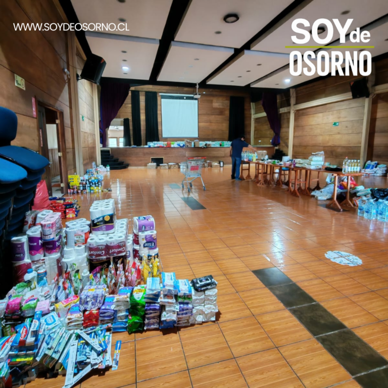 Provincia de Osorno habilita centros de acopio para apoyar a damnificados por incendios en Biobío y Ñuble