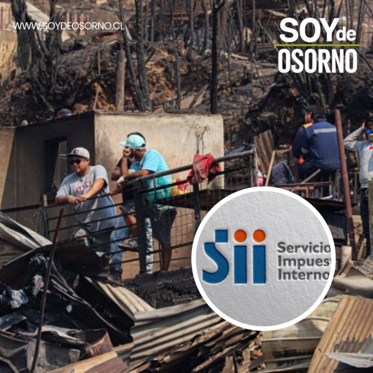 SII implementa medidas tributarias para apoyar a afectados por incendios forestales en Biobío y Ñuble.