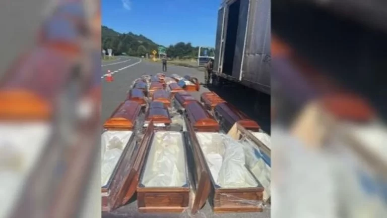 Incautan más de 4 kilos de marihuana escondida en ataúdes durante control en la Carretera Austral