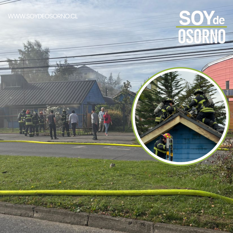 Incendio afecta a escuela especial en Osorno: evacuaron a más de 120 personas