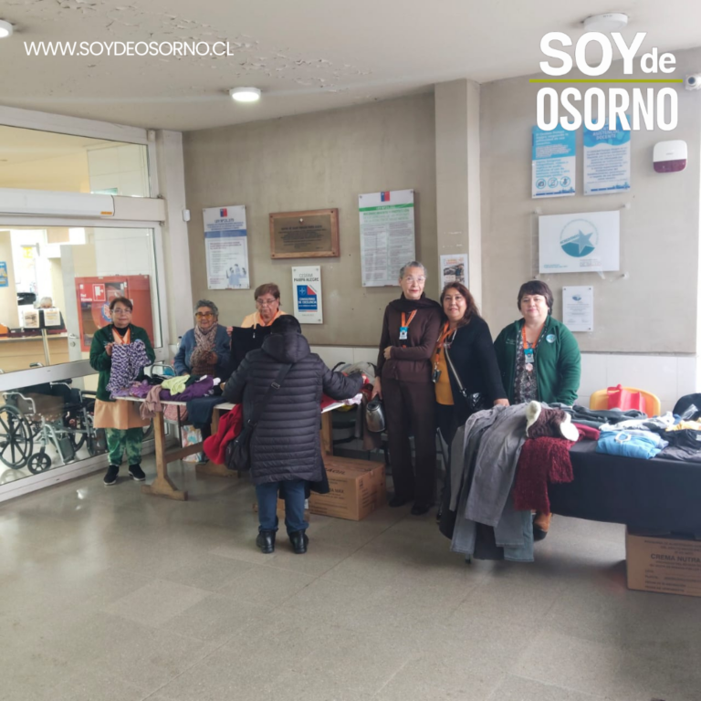 Ropero solidario en CESFAM Pampa Alegre entregó abrigo a vecinos de Francke