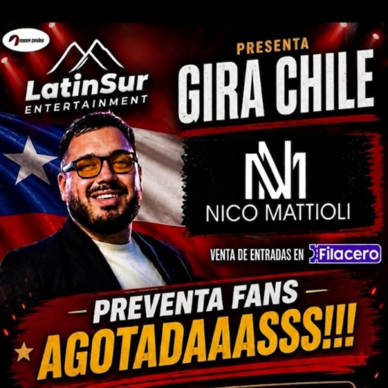 Nico Mattioli debutará en Osorno con histórica gira por Chile