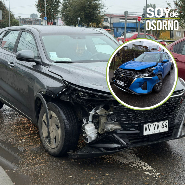Una persona lesionada tras colisión en Osorno: Carro de Bomberos sufrió accidente camino a la emergencia