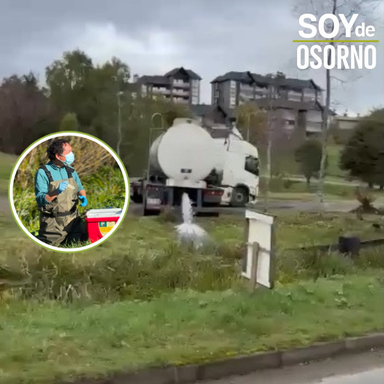 Municipio de Frutillar solicita muestreo por presunto vertimiento ilegal en estero que desemboca en el Lago Llanquihue