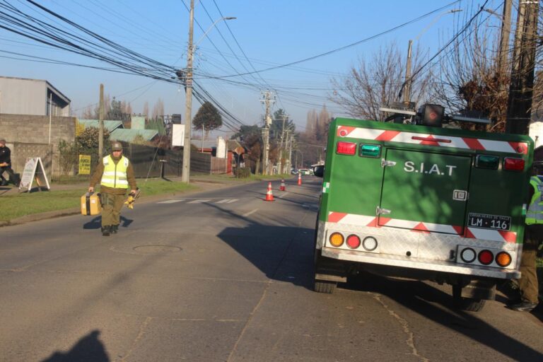 Adulta mayor fallece tras ser atropellada en sector Francke de Osorno