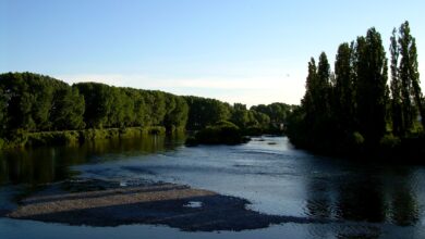 Vista del río Rahue a su paso por Osorno